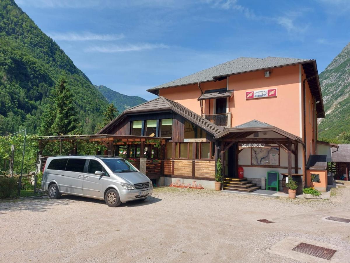 Hotel Gostisce Andrejc à Soča Extérieur photo
